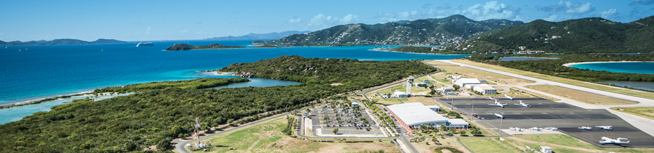 Tortola Airport - Aerial View